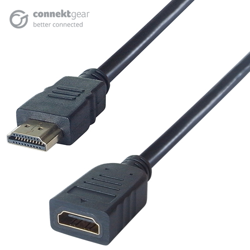 HDMI 4K UHD Extension Cable - Male to Female Gold Connectors