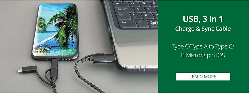 3 in 1 USB Charging cable