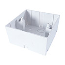 AV Single Back Box - 2 Module 45mm Deep - White