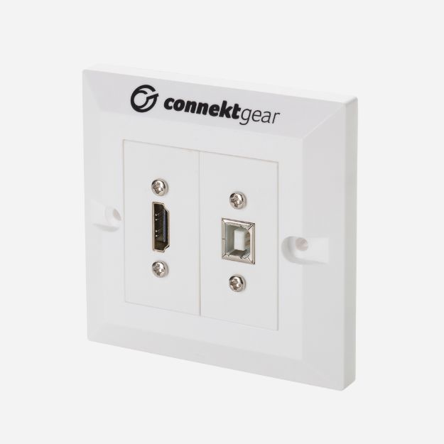 5m Single Gang HDMI/USB Type B AV Cable Kit