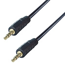 2m 3.5mm Stereo Jack Audio Cable - Male to Male - Gold Connectors