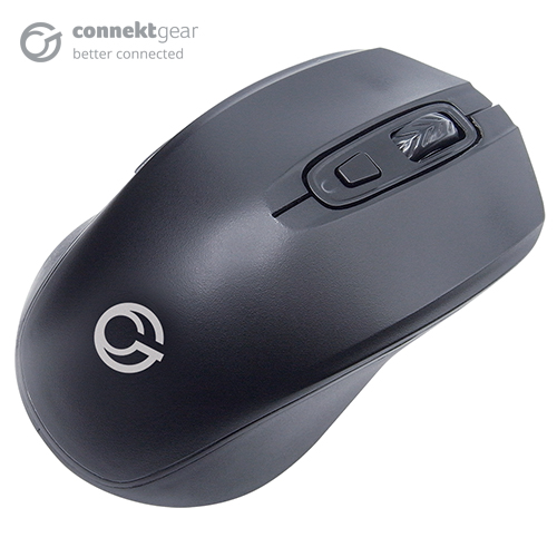 MO544 Wireless Full-Size 6 Button Optical Mouse - Black