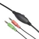 HP530 Stereo PC On-Ear Headset with In-Line Mic and Volume Control - Black/Red