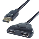 DisplayPort Splitter Cable - DP Male to 2 x DP Female