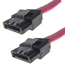 500mm Serial ATA (SATA) Data Cable with Locating Clips - Male to Male