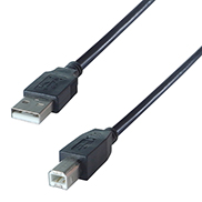 2m USB 2 Connector Cable A Male to B Male - High Speed - PACK OF 2