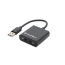 Stereo Jack Adapter USB Type A Male to 2 x 3.5mm Female