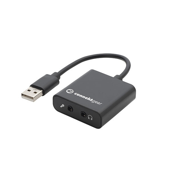 USB to 2 x 3.5mm Stereo Jack Adapter