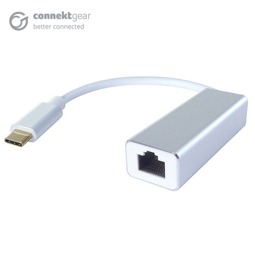 USB 3 Type C to RJ45 Cat 6 Gigabit Ethernet Adapter - Male to Female
