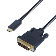 2m USB 3.1 Connector Cable Type C male to DVI D 24+1 Male