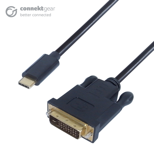 2m USB 3.1 Connector Cable Type C male to DVI D 24+1 Male