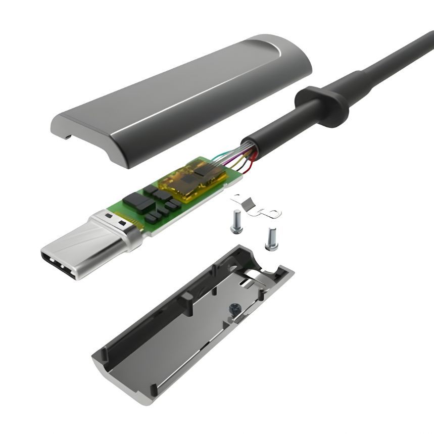 15M USB 3.2 AOC Connector Cable Type C Male to Type C Male 10Gbps 60W (20V/3A)