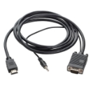 2M HDMI to VGA Monitor Connector Cable with Audio