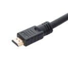 15m HDMI V2.0 4K UHD Active Connector Cable - Male to Male Gold Connectors with Ferrite Cores