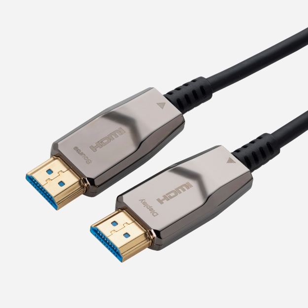 15m HDMI V2.1 AOC 8K UHD Connector Cable - Male to Male Gold Connectors