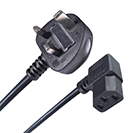 5m UK Mains Power Cable UK Plug to Right Angled C13 Socket