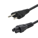 2m Mains Power Cable - Type J Swiss to IEC C5 - Black