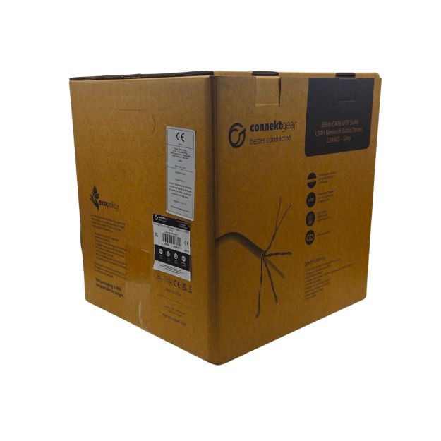 305m Solid CAT6 UTP LS0H Network Cable Drum