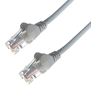 RJ45 CAT6 UTP Stranded Flush Moulded LS0H Network Cable 24AWG - Grey