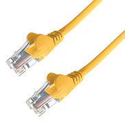 RJ45 CAT6 UTP Stranded Flush Moulded LS0H Network Cable 24AWG - Yellow