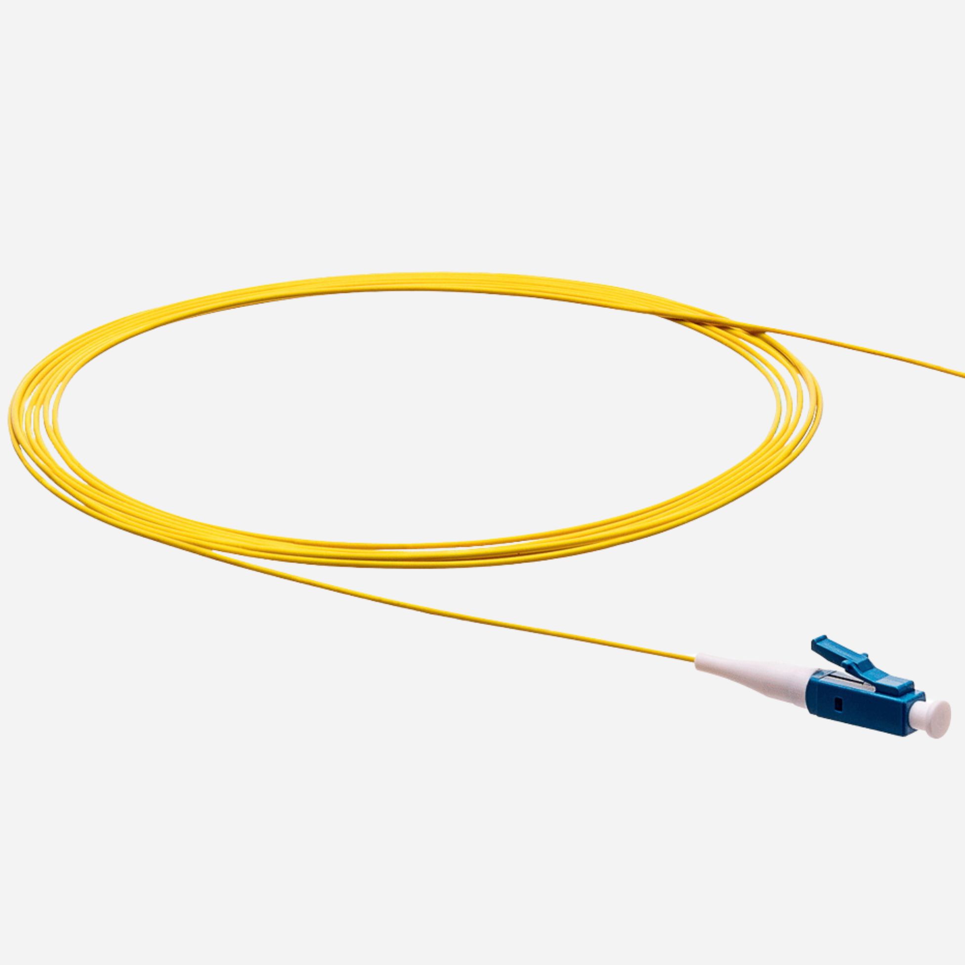 1m LC OS2 Yellow 900um Simplex Pigtail