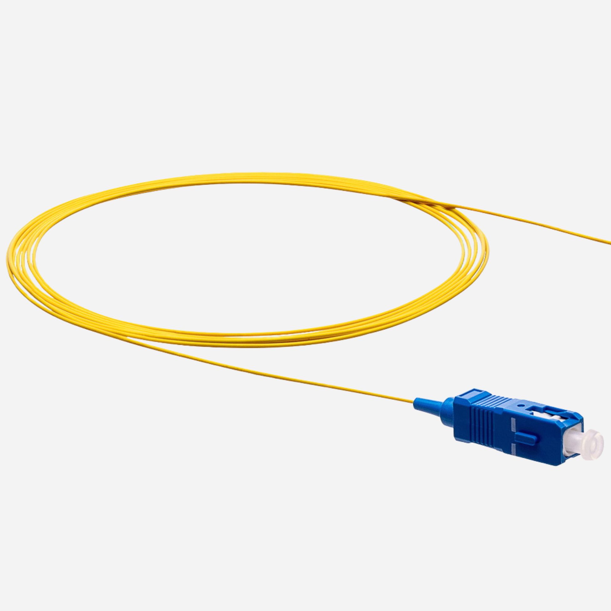 1m SC OS2 Yellow 900u Simplex Pigtail
