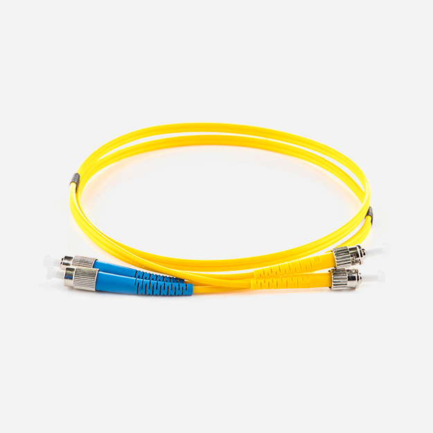2m FC-ST OS2 Yellow 3mm Duplex Patch Cord