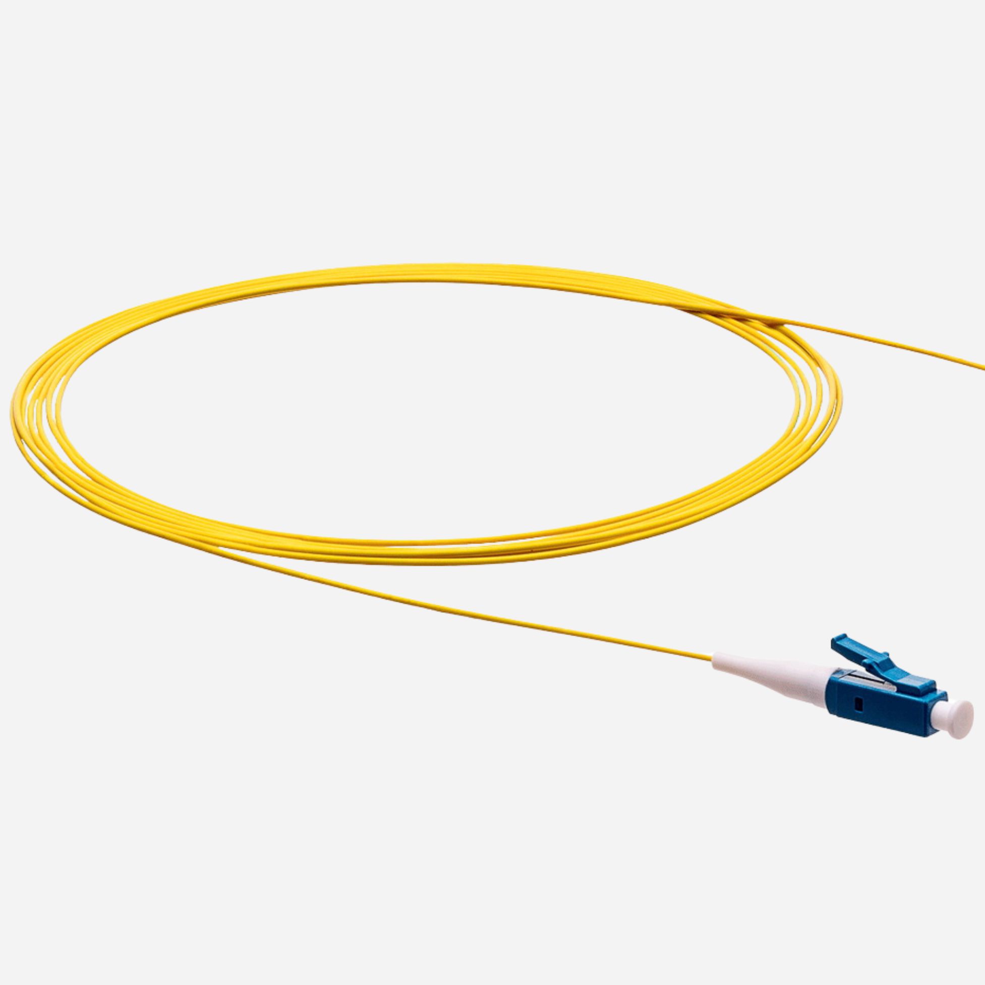 2m LC OS2 Yellow 900u Simplex Pigtail