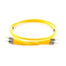 2m Duplex Fibre Optic Single-Mode Cable OS2 9/125 Micron ST to ST - Yellow 