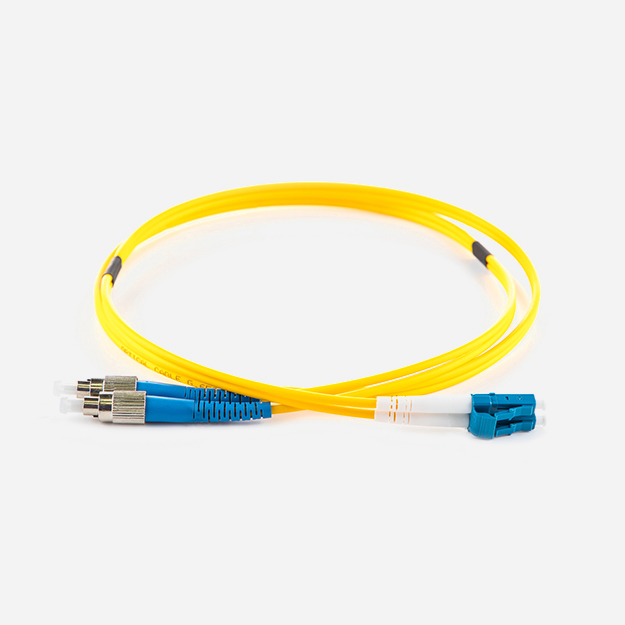 5m FC-LC OS2 Yellow 3mm Duplex Patch Cord