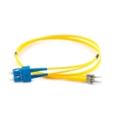 5m Duplex Fibre Optic Single-Mode Cable OS2 9/125 Micron ST to SC - Yellow 