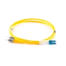 10m Duplex Fibre Optic Single-Mode Cable OS2 9/125 Micron LC to ST - Yellow 