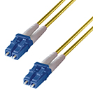10m Duplex Fibre Optic Single-Mode Cable OS2 9/125 Micron LC to LC Yellow