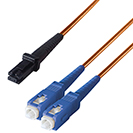 3m Duplex Fibre Optic Multi-Mode Cable OM2 50/125 Micron MT to SC Orange