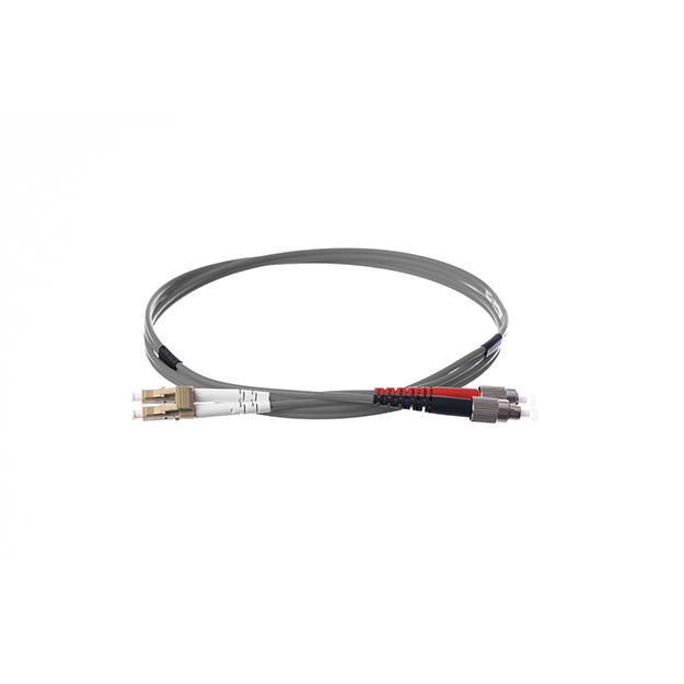 3m Duplex Fibre Optic Multi-Mode Cable OM1 62.5/125 Micron LC to FC Grey