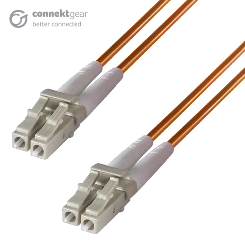 3m Duplex Fibre Optic Multi-Mode Cable OM1 62.5/125 Micron LC to LC Orange