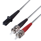 5m Duplex Fibre Optic Multi-Mode Cable OM1 62.5/125 Micron MT to ST Grey