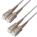 5m Duplex Fibre Optic Multi-Mode Cable OM1 62.5/125 Micron SC to SC Grey