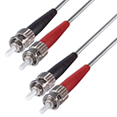 5m Duplex Fibre Optic Multi-Mode Cable OM1 62.5/125 Micron ST to ST Grey