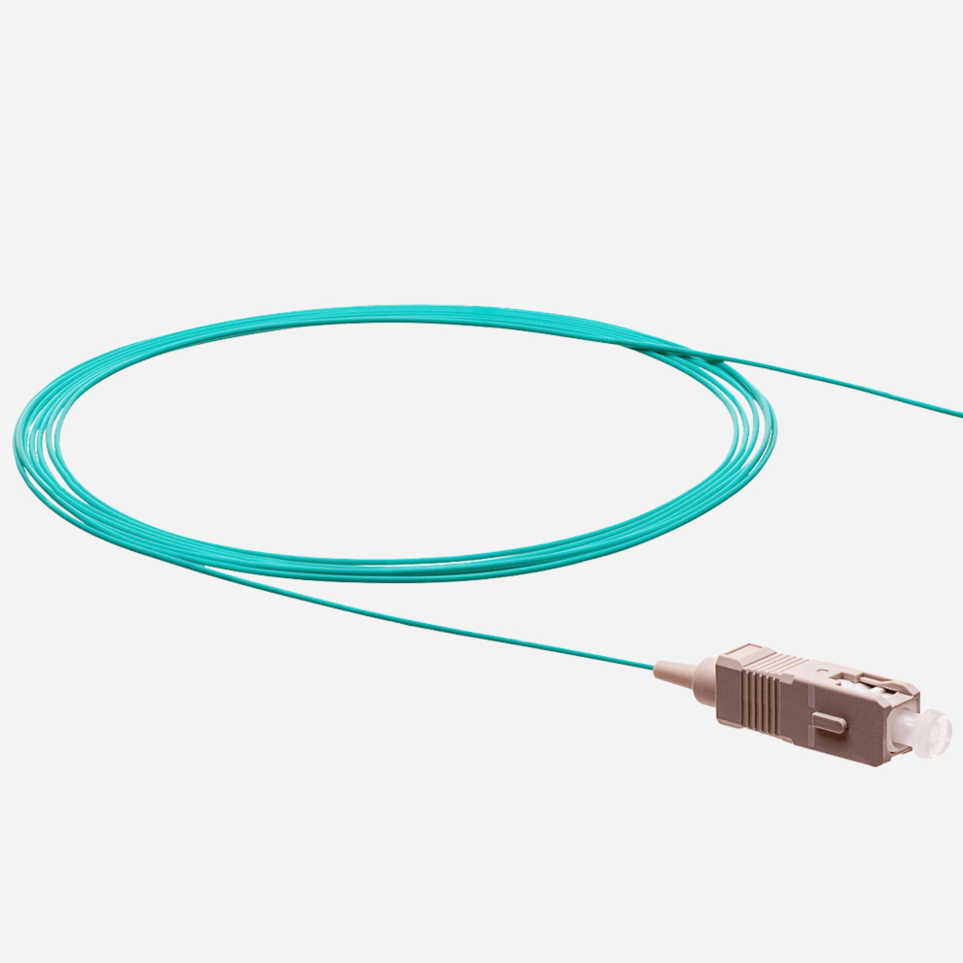2m OM3 Aqua 900um Simplex Pigtail
