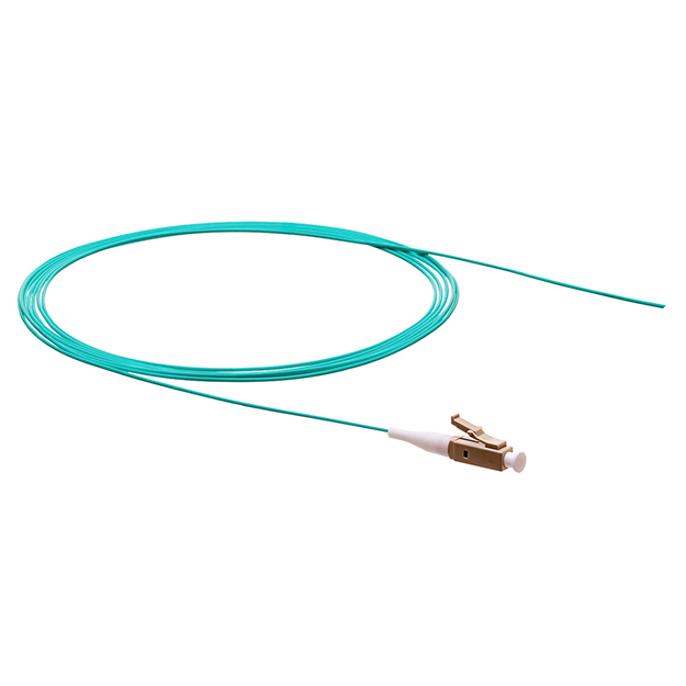 1m LC OM4 Aqua 900um Simplex Pigtail