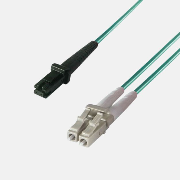 3m MT-LC OM4 Aqua 3mm Duplex Patch Cord