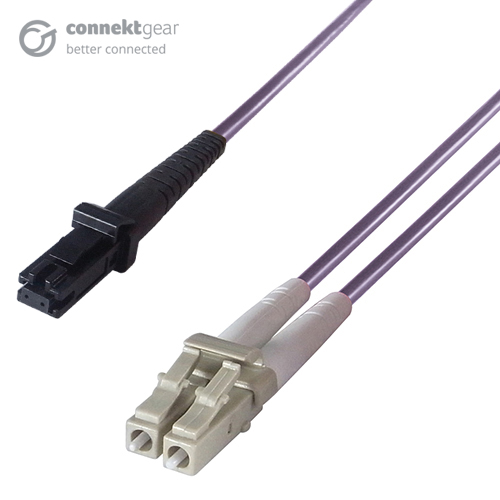 Duplex Fibre Optic Multi-Mode Cable OM4 50/125 Micron MT to LC