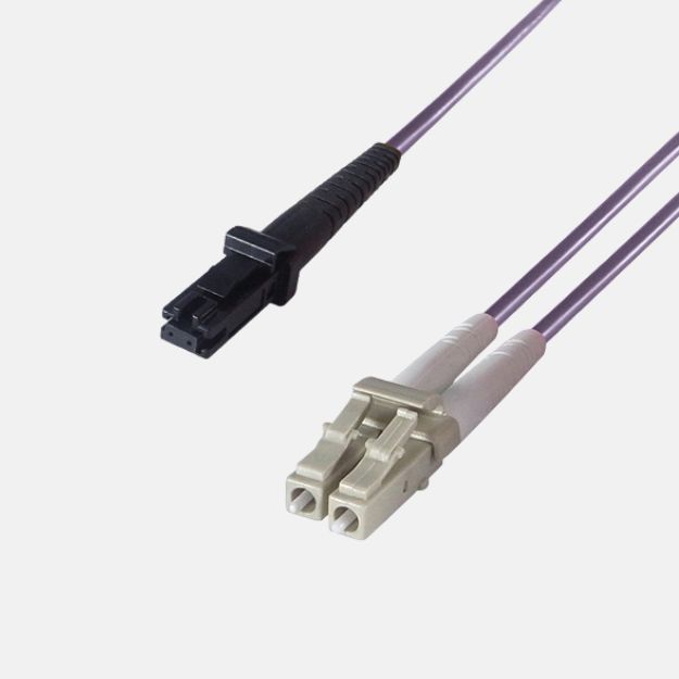 Duplex Fibre Optic Multi-Mode Cable OM4 50/125 Micron MT to LC