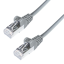 1.5m RJ45 CAT6A SSTP Stranded Flush Moulded LS0H Network Cable - 26AWG - Grey