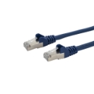 10m RJ45 CAT6a SSTP Stranded Flush Moulded LS0H Network Cable - 26AWG - Blue