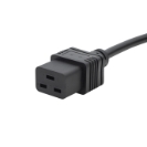 2m Mains Extension Heavy Duty Power Cable C20 Plug to C19 Socket