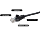 2m RJ45 CAT6 UTP Stranded Flush Moulded LS0H Network Cable - 24AWG - Black - OLD PACKAGING