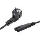 2m European Mains Power Cable - Schuko Plug to C7 Socket