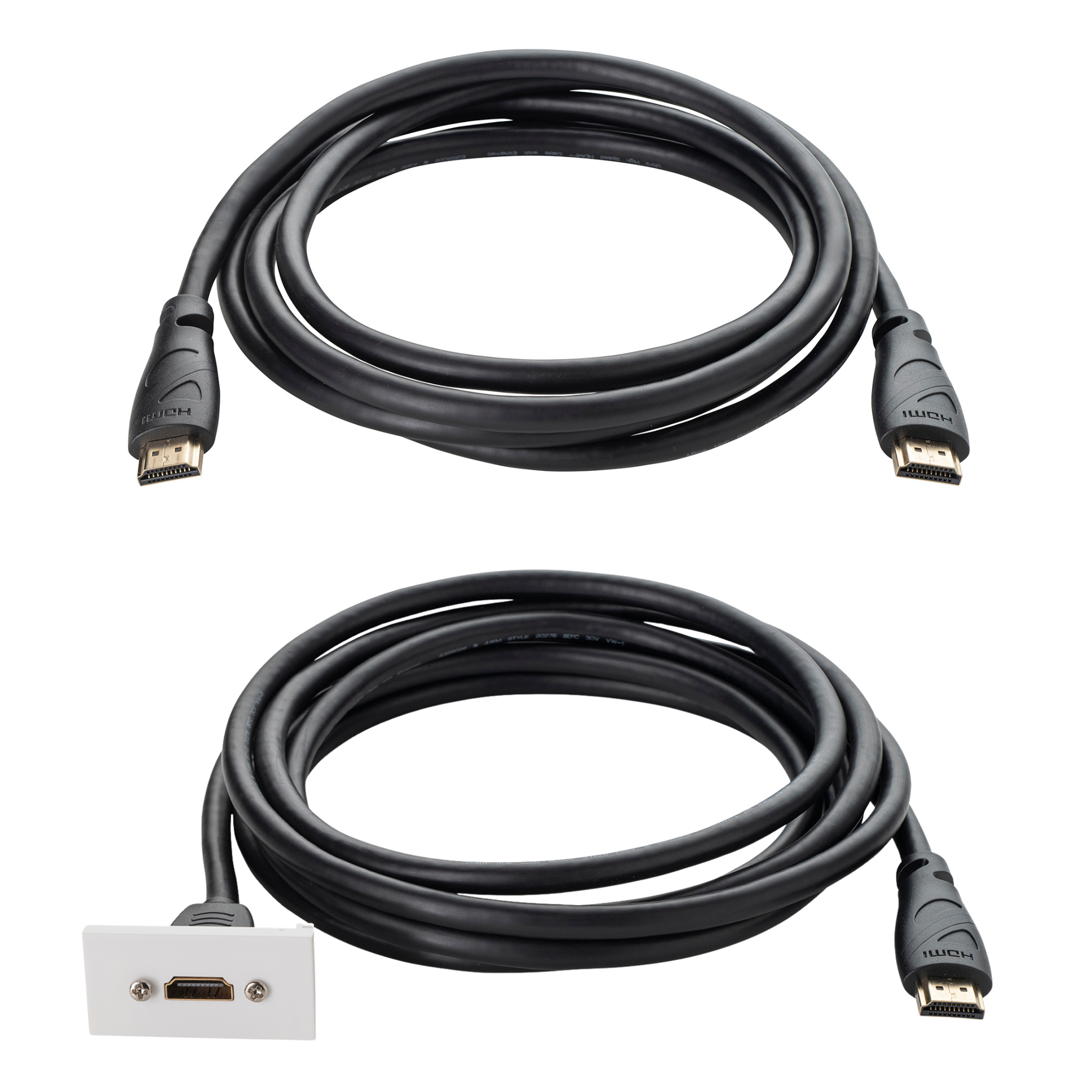 3m Single Gang HDMI/USB Type C AV Cable Kit with 2m Input Cables...